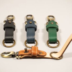 porte clés mousqueton cuir tannage végétal collcetion ICONIK