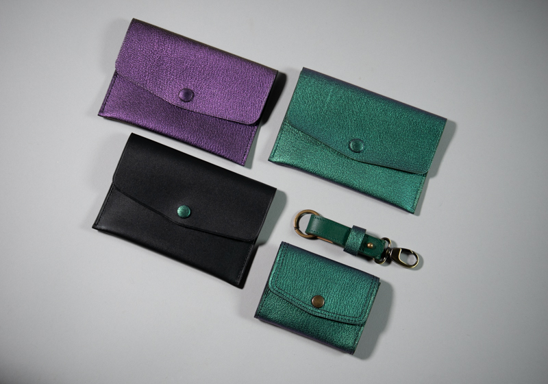petite maroquineire iconik coordonnée: porte-monnaie, pochette pression et porte-clefs