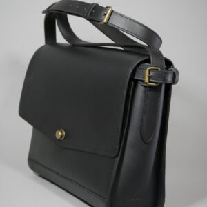 Sac iconik XL en cuir tannage végétal noir